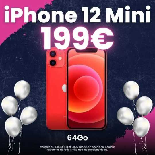 iPhone 12 Mini 199€ - Offre 9 ans Macavenue