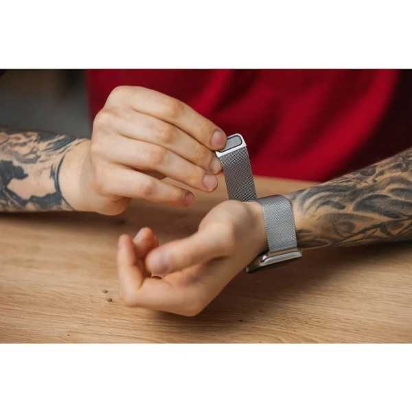 APPLE Watch Bracelet Milanais en acier inoxydable