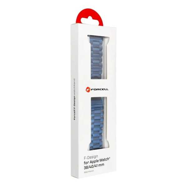 Emballage Bracelet APPLE Watch à Maillons Bleu en acier inoxydable 38 - 40- 41 mm