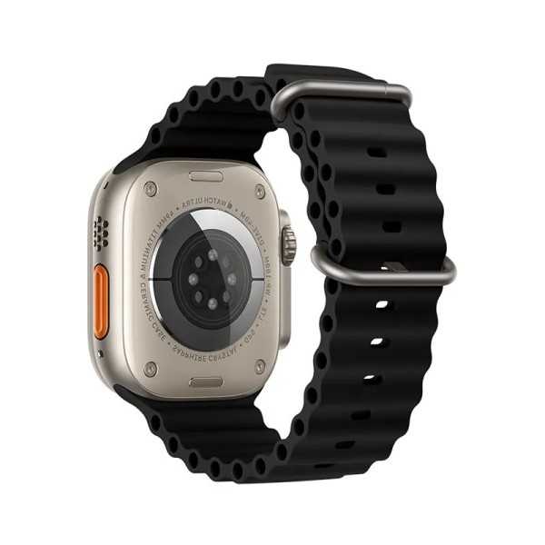 Bracelet APPLE Watch Océan Noir en silicone