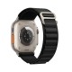 Bracelet APPLE Watch Boucle Alpine Noir en fibre de polyester