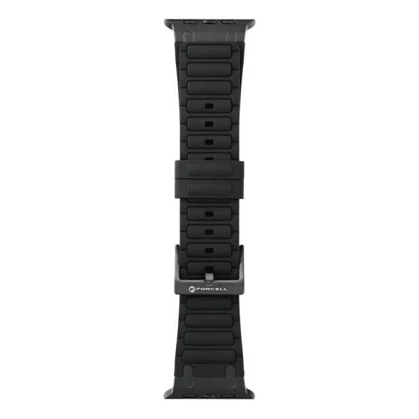 Bracelet APPLE Watch Sport à Maillons Noir en silicone