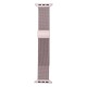 Bracelet APPLE Watch Milanais Rose en acier magnétique