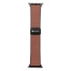 Bracelet APPLE Watch Moderne Marron magnétique en similicuir