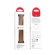 Emballage Bracelet APPLE Watch Moderne Marron magnétique en similicuir 38-40-41-42 mm