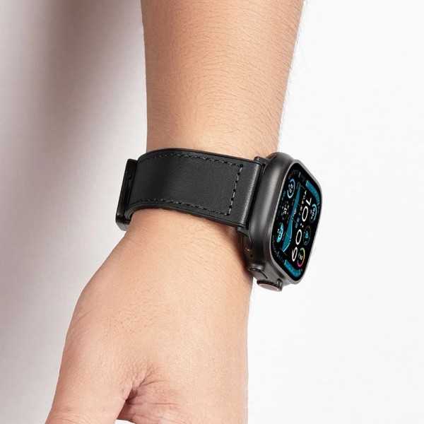 Mise en situation Bracelet APPLE Watch Moderne en similicuir avec fermoir magnétique