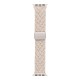 Bracelet APPLE Watch Boucle Unique Tressée Beige en nylon