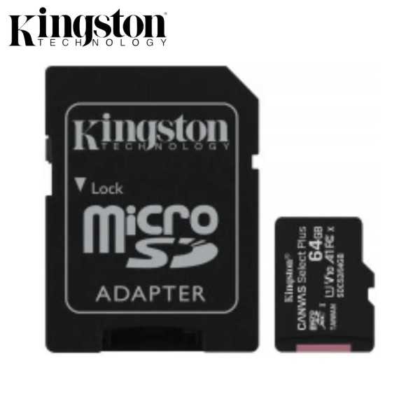 KINGSTON Carte Mémoire MicroSD 64Go 100MB/s