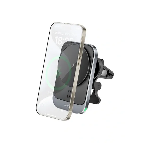 WIWU Support de téléphone magnétique avec chargement sans fil 15W