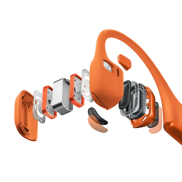 SHOKZ OpenRun Pro2 Orange - Ecouteurs bluetooth TWS à conduction osseuse