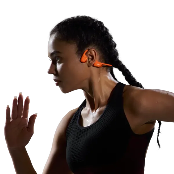 SHOKZ OpenRun Pro2 Orange - Ecouteurs bluetooth TWS à conduction osseuse
