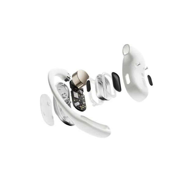 SHOKZ OpenFit Air Blanc - Ecouteurs bluetooth TWS à conduction osseuse