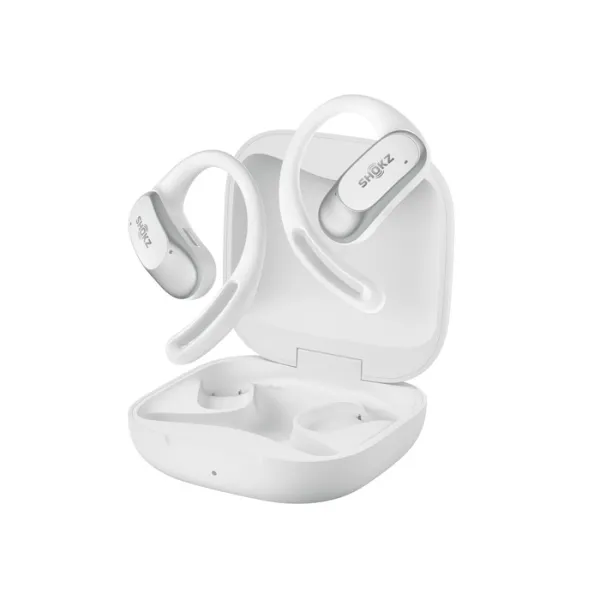 SHOKZ OpenFit Air Blanc - Ecouteurs bluetooth TWS à conduction osseuse