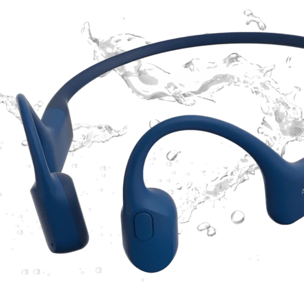 SHOKZ OpenRun Bleu - Ecouteurs bluetooth TWS à conduction osseuse