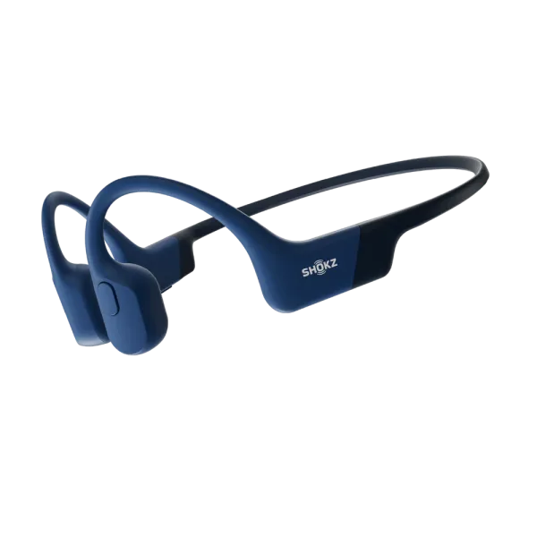 SHOKZ OpenRun Bleu - Ecouteurs bluetooth TWS à conduction osseuse