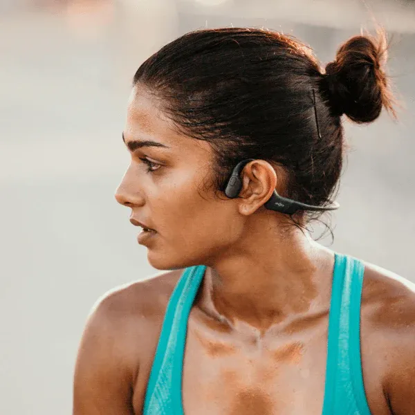 SHOKZ OpenRun Noir - Ecouteurs bluetooth TWS à conduction osseuse