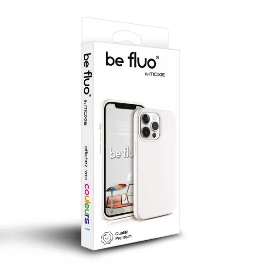 Emballage MOXIE BeFluo Coque iPhone blanc