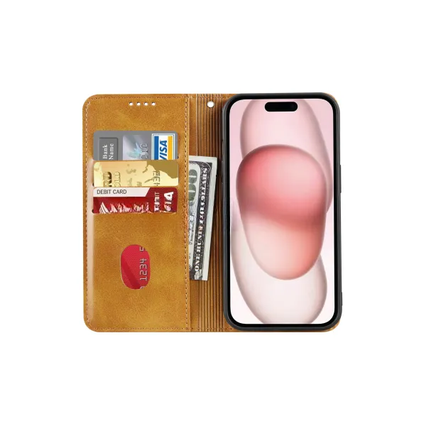 COVERME Etui portefeuille camel Samsung Galaxy (Tous les modèles)