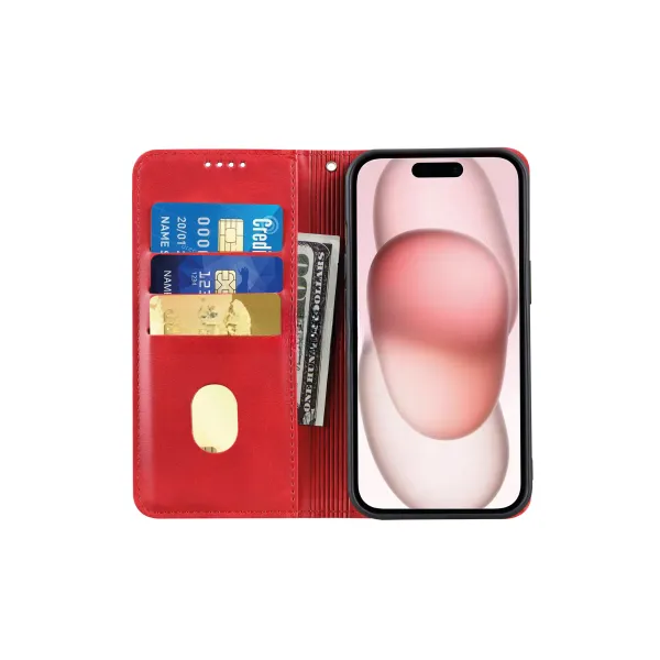 COVERME Etui portefeuille rouge Samsung Galaxy (Tous les modèles)