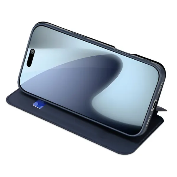 SKIN PRO Coque à étui iPhone 17 bleu foncé