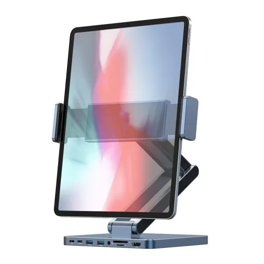 WIWU Support Tablette avec Hub USB-C 8 en 1
