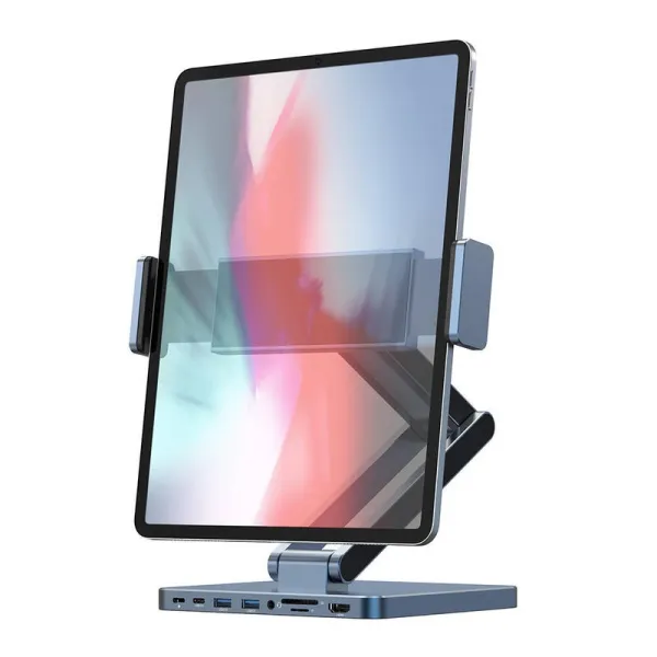WIWU Support Tablette avec Hub USB-C 8 en 1