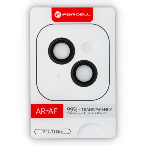 FORCELL Lentilles protection d'objectif caméra iPhone 13 - Mini Noir