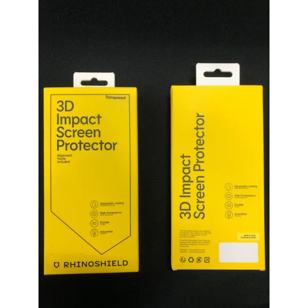 RINOSHIELD Verre trempé souple écran anti-chocs iPhone emballage