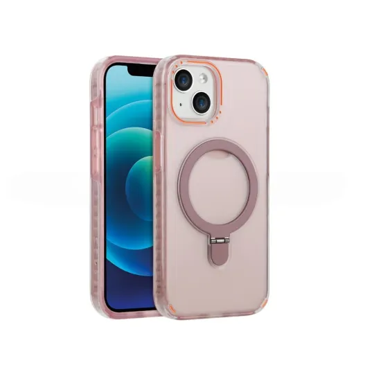 COVERME Coque Metal Ring MagSafe iPhone Rose