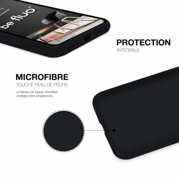MOXIE BeFluo Coque iPhone 15 noir