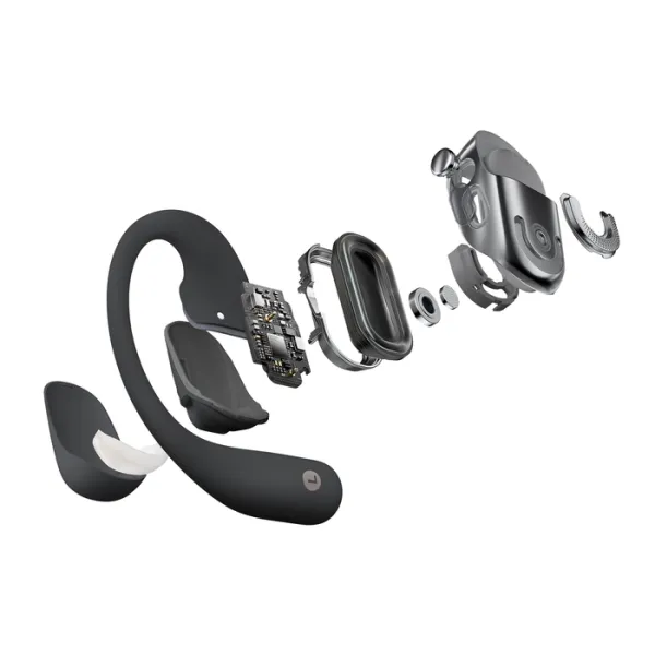 SHOKZ OpenFit 2 - Ecouteurs bluetooth TWS à conduction osseuse noir