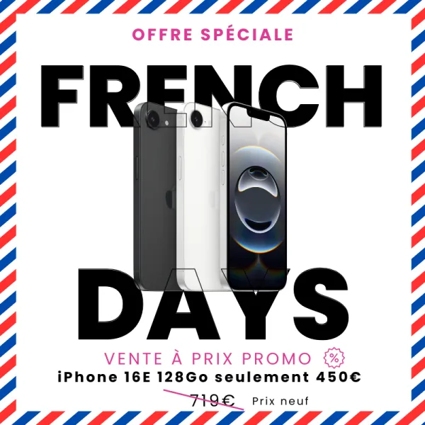 FRENCH DAYS - iPhone 16e 128Go 450€
