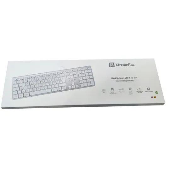 XTREMEMAC Clavier filaire AZERTY USB-C & USB-A