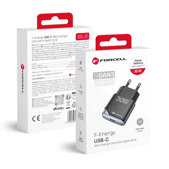FORCELL F-ENERGY Chargeur de voyage (25/30/35W) USB-C
