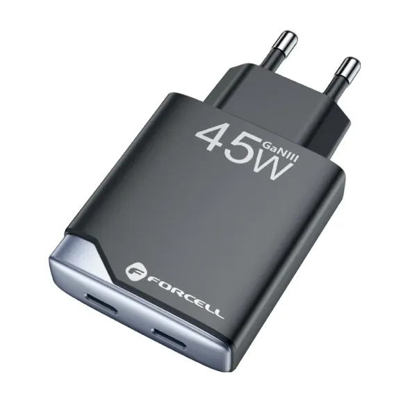 FORCELL F-Energy Chargeur réseau 45W deux ports USB-C