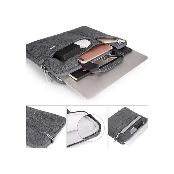 WiWU Walker Elite Sacoche Ordinateur 15,6" Gris