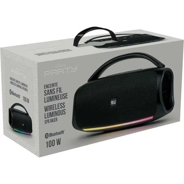 BIGBEN Party Enceinte Bluetooth 100W Lumineuse