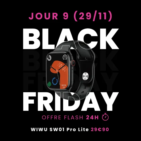 Offre Flash Black Friday WIWU SW01 Pro Lite Noir - Neuf
