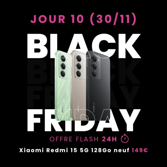 Offre Flash Black Friday XIAOMI Redmi 15 5G - Neuf