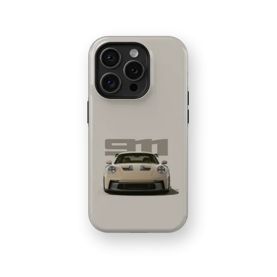 Bland Yellow Porsche | Coque de téléphone 3D 2en1 Ultra-résistante