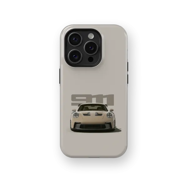 Bland Yellow Porsche | Coque de téléphone 3D 2en1 Ultra-résistante