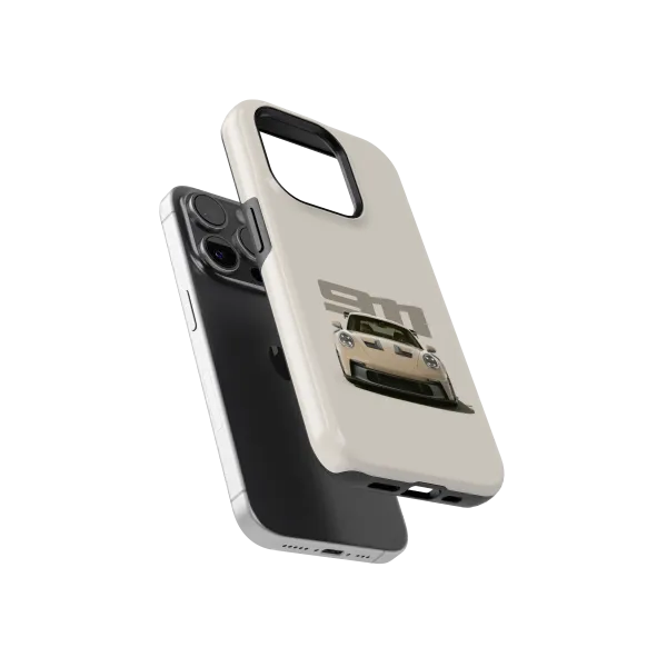 Bland Yellow Porsche | Coque de téléphone 3D 2en1 Ultra-résistante