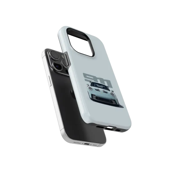 Bland Blue Porsche | Coque de téléphone 3D 2en1 Ultra-résistante