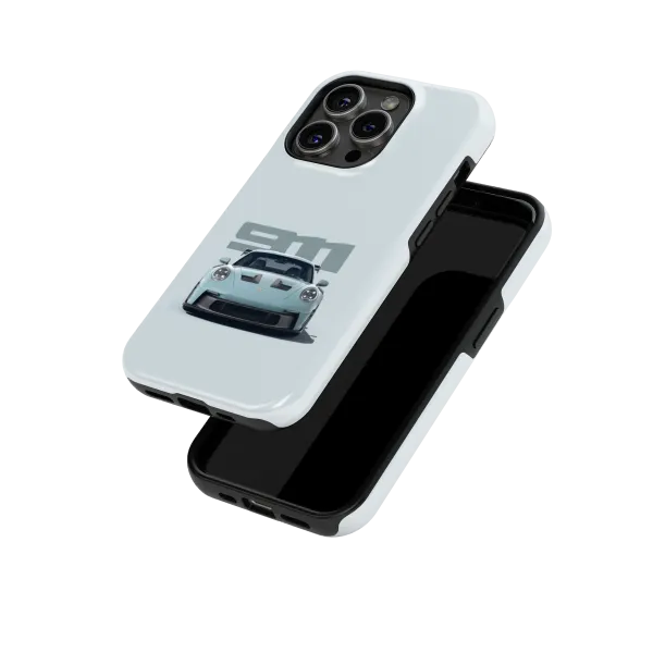 Bland Blue Porsche | Coque de téléphone 3D 2en1 Ultra-résistante