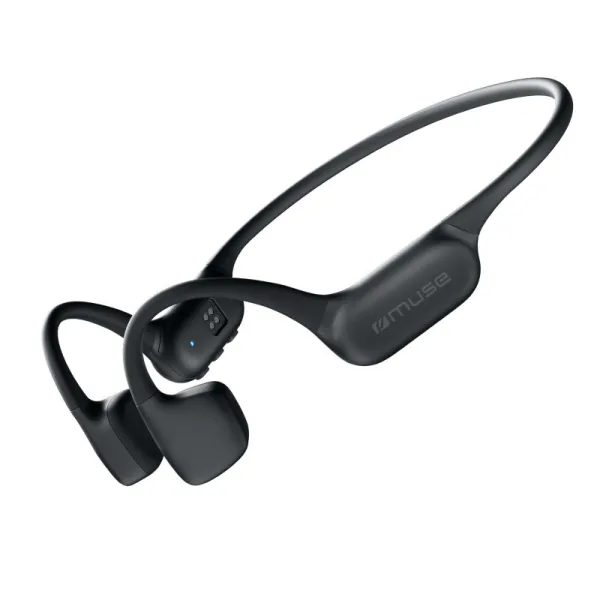 MUSE Ecouteurs bluetooth TWS à conduction osseuse avec lecteur MP3 (Noir)