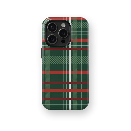 Festive Tartan | Coque de téléphone 3D 2en1 Ultra-résistante