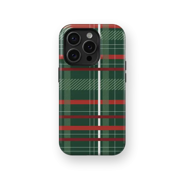 Festive Tartan | Coque de téléphone 3D 2en1 Ultra-résistante