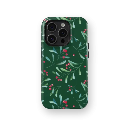 Winter Berries | Coque de téléphone 3D 2en1 Ultra-résistante
