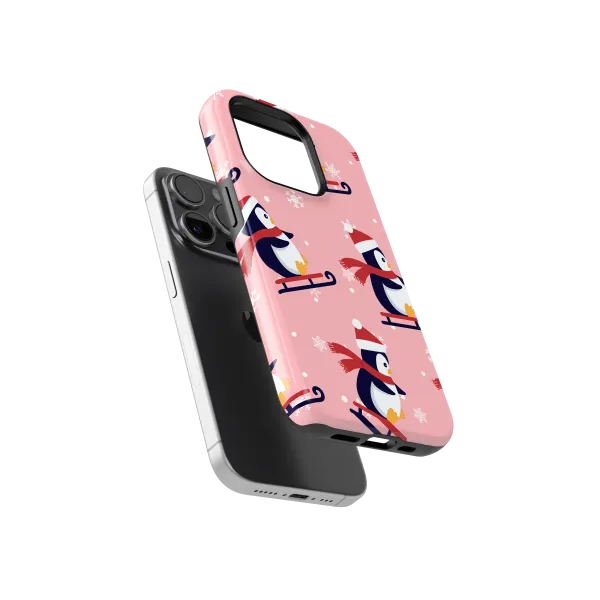Penguin Ride | Coque de téléphone 3D 2en1 Ultra-résistante