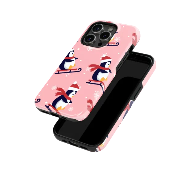 Penguin Ride | Coque de téléphone 3D 2en1 Ultra-résistante